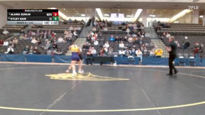 110 lbs Quarterfinal - Kyley Bair, Eureka vs Alaina Sunlin, Wisconsin Stevens Point