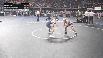 D 1 120 lbs Cons. Round 1 - Colin Waguespack, Covington vs Justin Lam, Chalmette