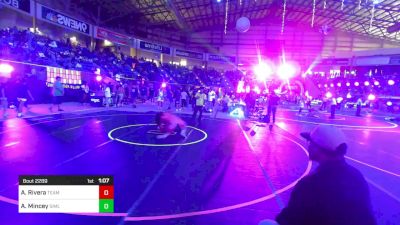 126 lbs Quarterfinal - Aramis Rivera, Team Montana vs Adrian Mincey, Simley-MN Elite