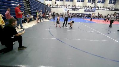 2nd Place - Eli Wardrip, Panther Youth Wrestling vs Tanner Duvall, Apache Youth Wrestling