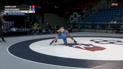 144 lbs Cons. Rd Of 64 - Kaden Clark, AL vs Cole Sauvageau, ND