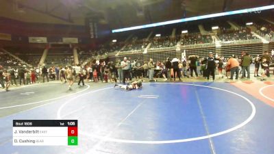 122 lbs Rr Rnd 1 - Jackson Vanderbilt, Eastside United vs Daisy Cushing, Bear Creek Jr. Wrestling