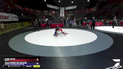 70 lbs Champ. Round 2 - Luke Sams, GMLOS vs Muhammed Isa Qasuri, Crystal River Wrestling Club