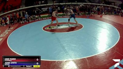 120 lbs Quarterfinal - Jake Marzi, California vs Aiden Smith, Nevada