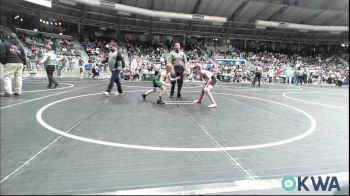 83 lbs Consi Of 16 #2 - Owen Harms, Weatherford Youth Wrestling vs Everly York, Gore Pirates Youth Wrestling