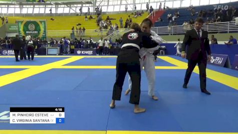 MICHELLE PINHEIRO ESTEVES AZEVED vs CLÁUDIA VIRGINIA SANTANA GEDEAO 2023 Brasileiro Jiu-Jitsu IBJJF