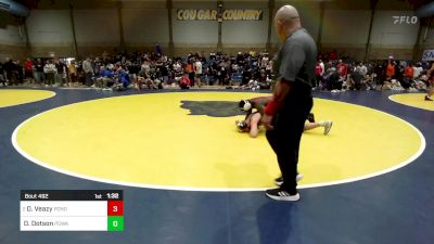 193 lbs Round Of 16 - De`Alcapon Veazy, Ponderosa (CO) vs Dom Dotson, Poway