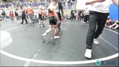 64 lbs Consi Of 4 - Hank Hurd, Pawhuska Elks Takedown vs Gray Fife, Tecumseh Youth Wrestling