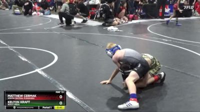 58 lbs Cons. Round 2 - Matthew Cermak, South Central Punishers vs Kelton Kraft, Rock Creek