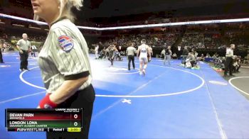 190 Class 1 lbs Champ. Round 1 - Devan Parn, Brookfield vs London Lona, University Academy Charter