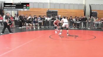 150 lbs Quarterfinal - Emmett Logan, Lowell vs Nicholas Genin, Newton South