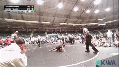 65 lbs 3rd Place - Legend Bigheart, Sperry Wrestling Club vs Weston Pulliam, TTWC Red