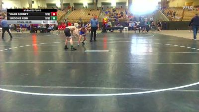 95 lbs Cons. Semi - Brooks Reid, White Buffalo Wrestling Academy vs Kade Schuft, Higher Calling Wrestling
