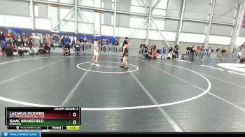 83 lbs Champ. Round 2 - Lazarus McEwen, Mat Demon Wrestling Club vs Isaac Brakefield, Montana