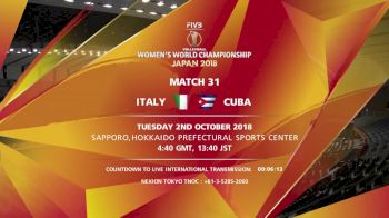 ITA vs CUB | 2018 FIVB Womens World Championships
