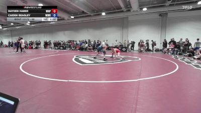 65 lbs Champ. Round 2 - Hayden Haber, Wyoming Seminary College Preparatory High School Wrestling vs Caiden Beagley, Western Colorado Wrestling Club