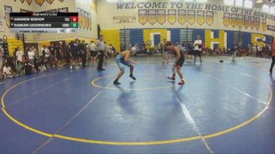 106 lbs Cons. Round 4 - Damian Legorburo, Christopher Columbus High School vs Andrew Bishop, NORTH FORT MYERS HIGHSCHOOL