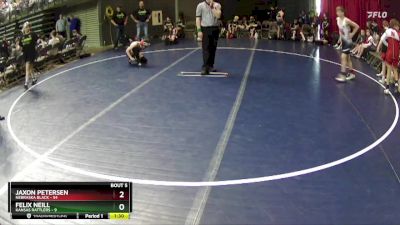 112 lbs Round 2 (6 Team) - Jaxon Petersen, Nebraska Black vs Felix Neill, Kansas Rattlers