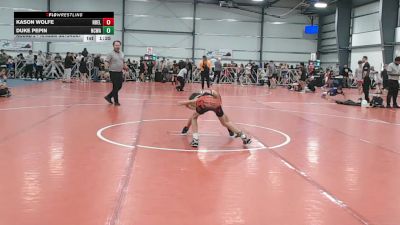 80 lbs Round 2 - 10:45am Saturday - Kason Wolfe, Nebraska Elite vs Duke Pepin, NCWAY National Team