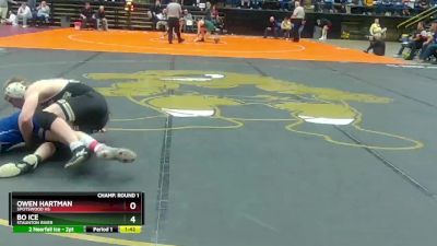 3 - 150 lbs Semifinal - Bo Ice, Staunton River vs Owen Hartman, Spotswood HS