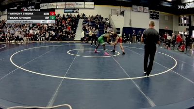 165 lbs Quarterfinal - Anthony Sykora, Minnesota State Moorhead vs Dajun Johnson, Wisconsin-Parkside