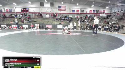 165 lbs Cons. Round 4 - Will Kuster, Drury vs William Lowery, UNC Pembroke