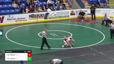 103 lbs Round Of 64 - Brennan Fillhart, Port Allegany vs Brady Layhue, Trinity