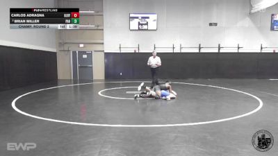 138 lbs Champ. Round 2 - Carlos Adragna, Gilroy vs Brian Miller, Palo Alto Hs