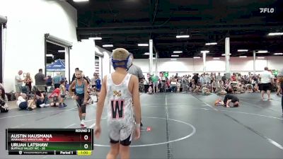 72 lbs Round 3 (6 Team) - Urijah Latshaw, Buffalo Valley WC vs Austin Hausmana, Warhawks Wrestling