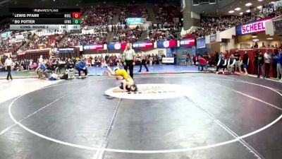 AA - 103 lbs Cons. Round 2 - Lewis Pfarr, Missoula Big Sky / Loyola Sacred Heart vs Bo Potter, Great Falls / MSDB