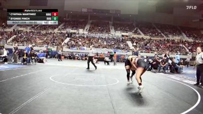 185-D2 1st Place Match - Cynthia Martinez, Morenci High School vs Sydnee Finch, Round Valley High School