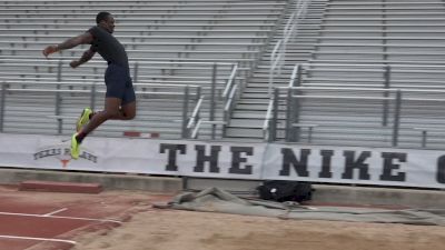 Buffalo Bills WR and current long jump World Leader Marquise Goodwin Workout
