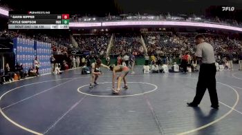 3A 126 lbs Semifinal - Gavin Nipper, Jacksonville High School vs Kyle Simpson, Parkwood High School