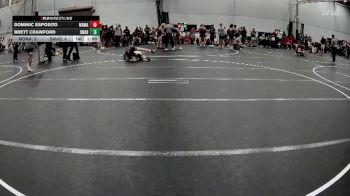 120 lbs Round 3 (6 Team) - Dominic Esposito, Maryland Mallets vs Brett Crawford, Savage WA Black