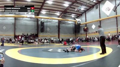 113 lbs Cons. Round 3 - James Morrison, Marmion Academy vs Cooper Breslin, Graham