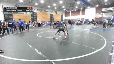 138 lbs Cons. Round 5 - Christopher Farag, Marina vs Alek Sanchez, Northview