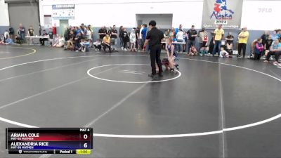 73 lbs Cons. Round 3 - Ariana Cole, Mat-Su Matmen vs Alexandria Rice, Mat-Su Matmen