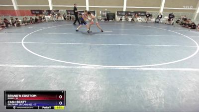 100 lbs 2nd Place Match (8 Team) - Brand`n Edstrom, Idaho vs Cash Bratt, Oklahoma Outlaws Red