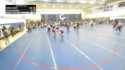 126 lbs Cons. Round 3 - Jacob Vasquez, Sunny Hills vs John La Main, Villa Park High School