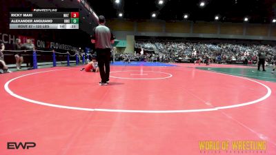 120 lbs Consi Of 16 #1 - Ricky Maki, Mat Time vs Alexander Anguiano, Hillsboro Mat Club