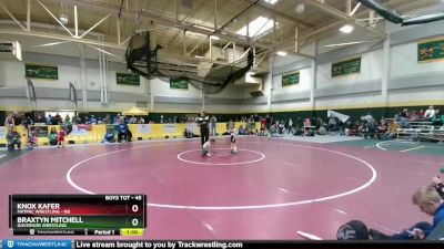 45 lbs Quarterfinal - Braxtyn Mitchell, Governor Wrestling vs Knox Kafer, MATPAC Wrestling - ND