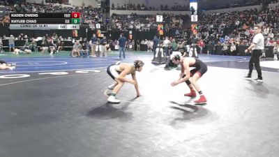 120 lbs Consi Of 16 #1 - Kaden Owens, Foothill (NS) vs Kayleb Chao, Elk Grove (SJ)