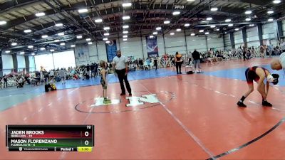 72 lbs Rd# 9- 2:15pm Saturday Final Pool - Mason Florenzano, Florida Elite vs Jaden Brooks, Rebellion