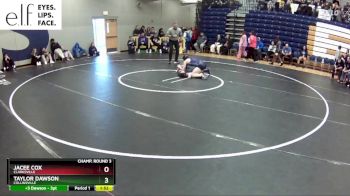 140 lbs. Champ. Round 3 - Taylor Dawson, Collinsville vs Jacee Cox, Clarksville