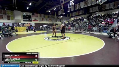 195 lbs Champ. Round 1 - Marley George, Temecula Valley vs Sasha Nyzhnyk, Los Gatos