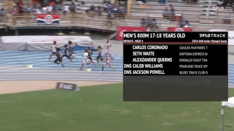 Youth Boys' 800m, Finals 5 - Age 17-18