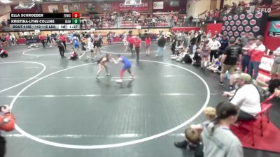 110-115 lbs Champ. Round 5 - Kristina-Lynn Collins, Idaho vs Ella Schroeder, 208 Badgers Wrestling Club