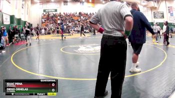 170 lbs Quarterfinal - Diego Ornelas, La Habra vs Isaac Pena, Etiwanda