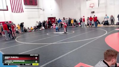 106 lbs Champ. Round 1 - Jimmy Purcell, Attica vs Carson Underwood, Red Cobra WA