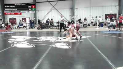 133 lbs Consi Of 16 #2 - Alex Oberc, Springfield vs Brett Redner, Rhode Island College